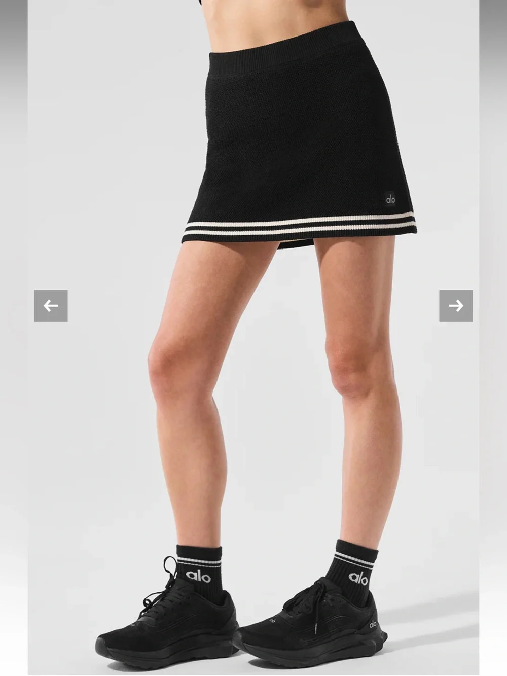 ALO Yoga Tennis Club Sweater Knit Skirt